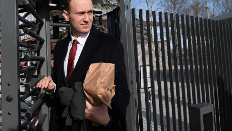 Russian opposition leader Navalny detained over illegal protest