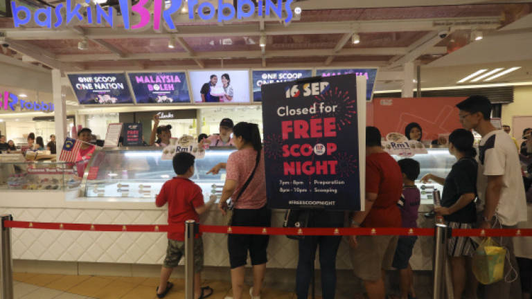 Free ice cream brings joy to Malaysians