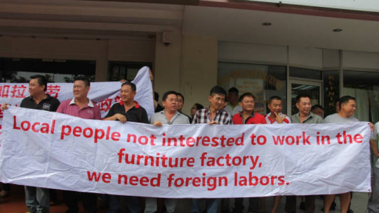 Malaysian Furniture Council stages peaceful protest to demand foreign workers
