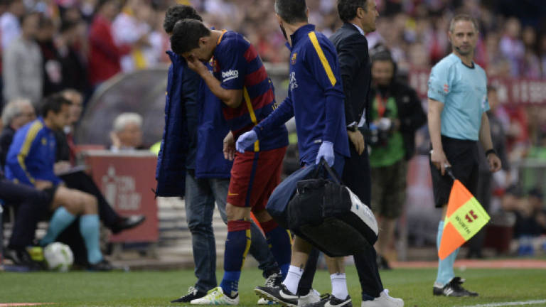 Tearful Suarez a doubt for Copa America
