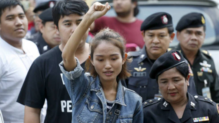 Thai authorities arrest four activists over attempted protest