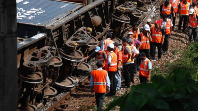 Cargo train derails in KL, KTM services disrupted