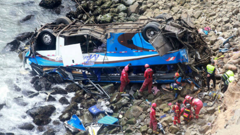 Peru bus plunge kills 48: Police (Updated)