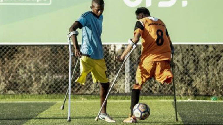 Gaza amputees tackle new challenge on the football pitch