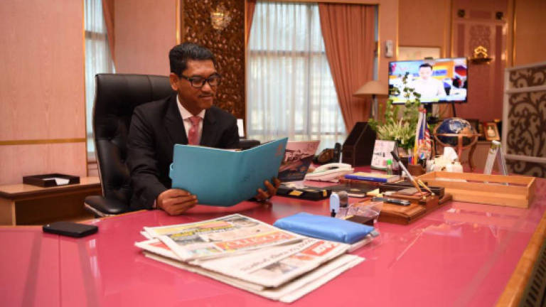 New Perak MB clocks in for first day of work