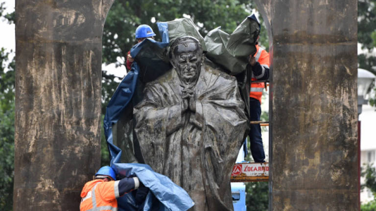 Pope Jean-Paul II statue moved to avoid French secularism laws
