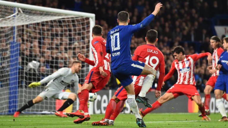 Atletico crash out, Chelsea sink to second place