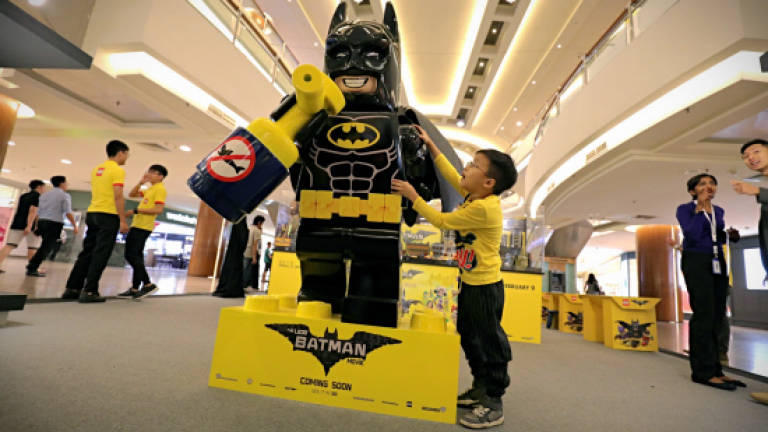 Up close with the Lego Batman