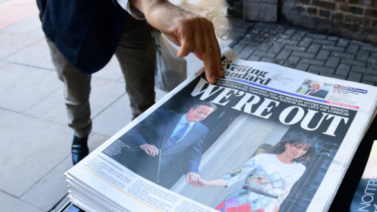 British press divided over 'earthquake' EU vote