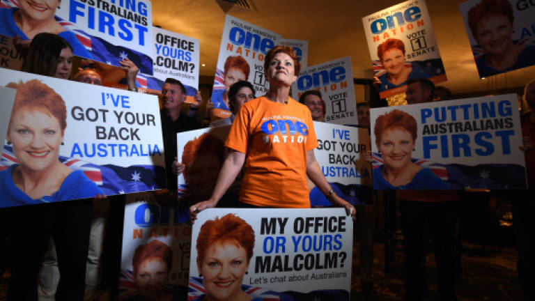 Anti-immigration Hanson on cusp of Australia election return