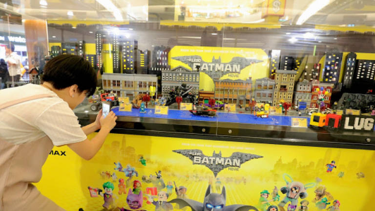 Up close with the Lego Batman