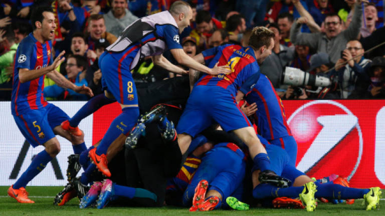 Barca hit PSG for six in historic late fightback