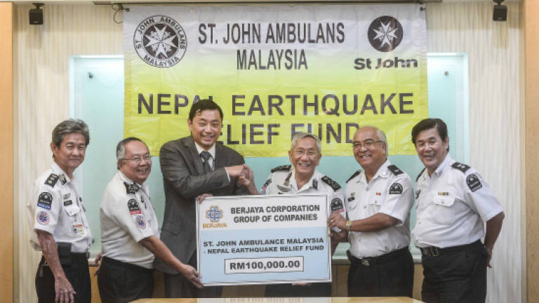 Berjaya donates RM100,000 to St John's Nepal fund