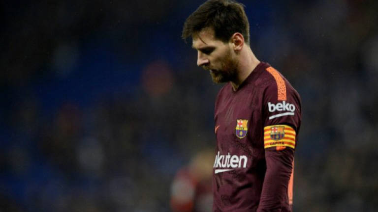 Missed Messi penalty costs Barca in cup derby defeat