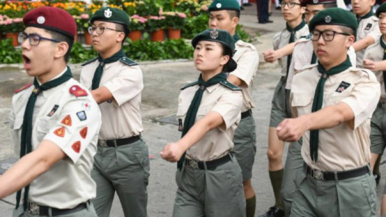 Hong Kong youth groups reject PLA foot drill pressure