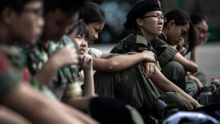 Best foot forward: Hong Kong's military-style youth groups
