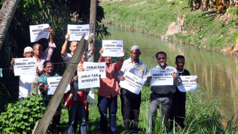 Sungai Pinang residents cry foul after request for funding is turned down