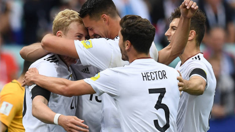 Fresh-faced Germans made to sweat in 3-2 win over Australia