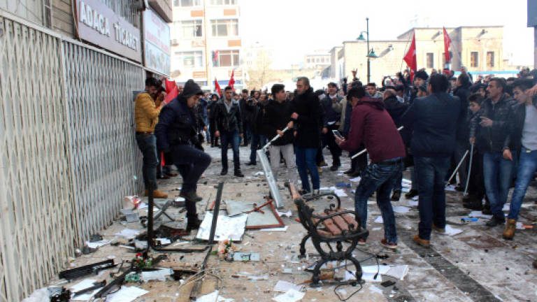 Protesters ransack pro-Kurdish party local HQs after Turkey attack
