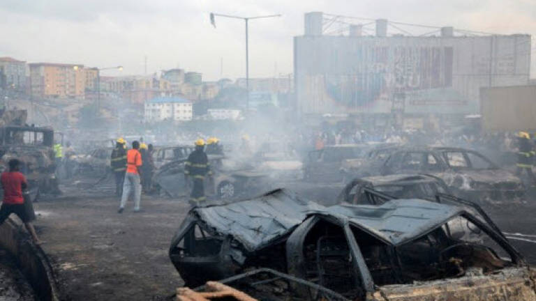 Nigerian fuel truck 'wildfire' kills 9