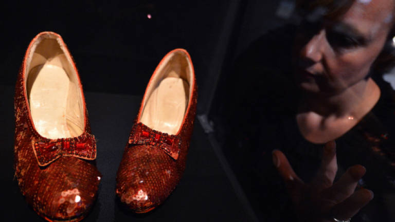 Funding drive for 'Oz' slippers soars over the rainbow