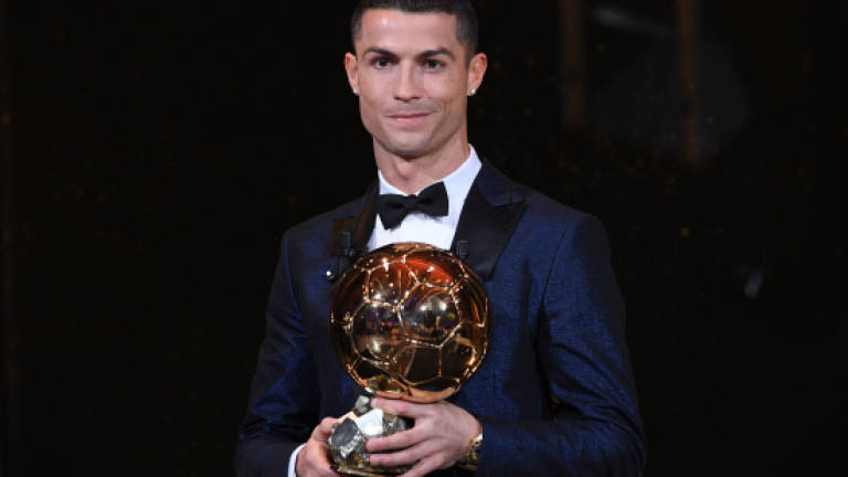 Ronaldo wins fifth Ballon d'Or award