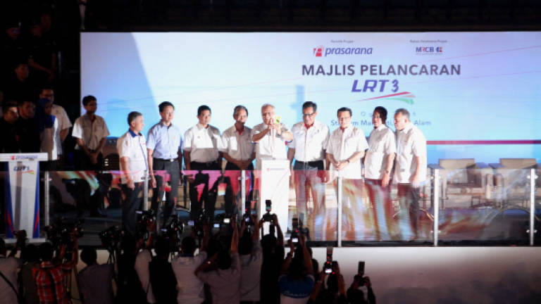 PM Najib officially launch Light Rail Transit Line 3
