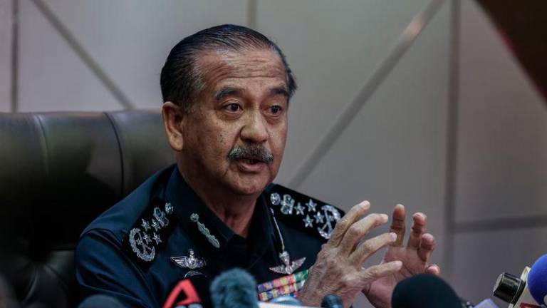 Inspector-General of Police Tan Sri Razarudin Husain - BERNAMApix