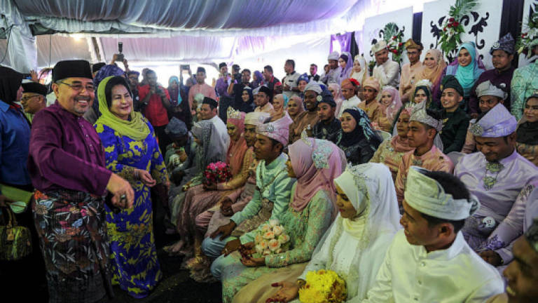 Rosmah attends mass wedding for 50 couples at Masjid Zahir