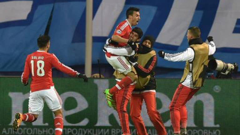 Benfica stun Zenit to reach Champions League quarters