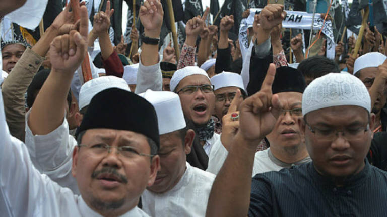 Indonesia takes aim at radicals behind governor protests