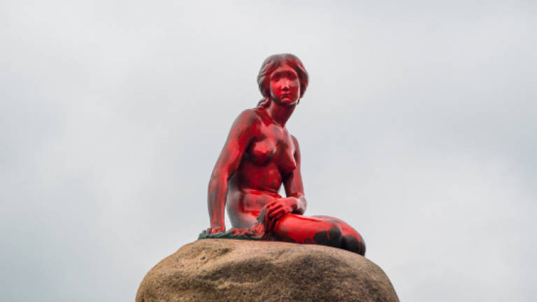 Copenhagen's iconic little mermaid statue vandalised over whaling