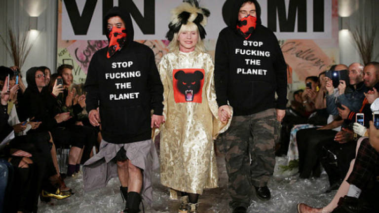 Blondie backs experimental eco-fashion in London show