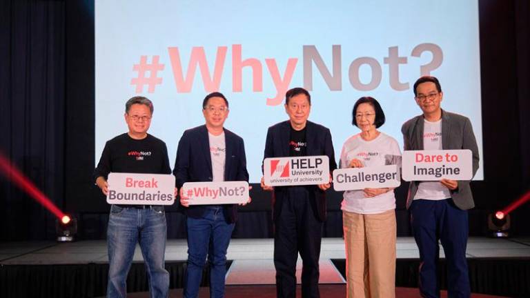 From left, Dr Chee Leong, Chan, Executive Director, Prof Dr Chan, Datin Low Kam Yoke and Prof Liew at the launch of the campaign