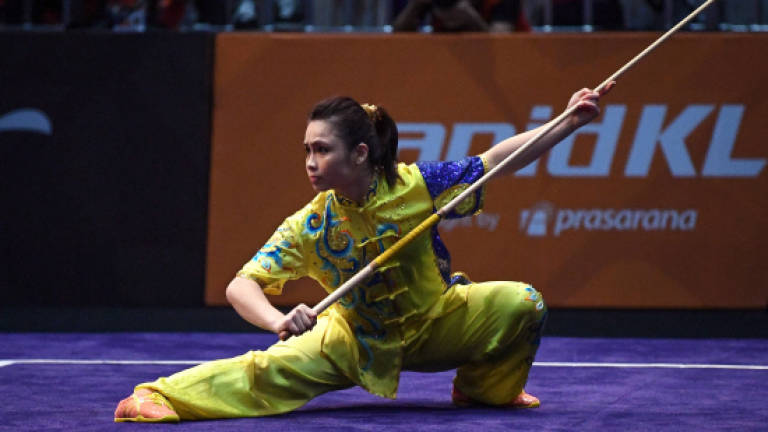 Malaysia bag 3 gold, 3 silver on first day of wushu