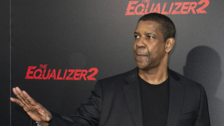 Second time lucky for Denzel, whose new film tops box office