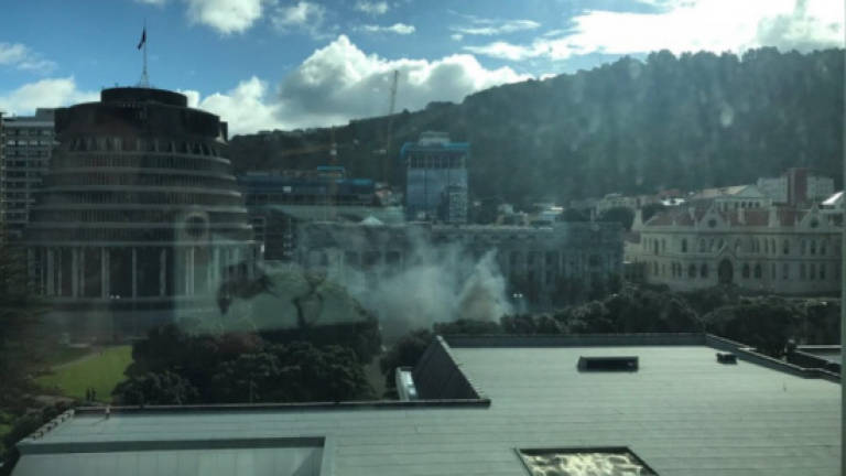 Man sets himself on fire outside New Zealand parliament