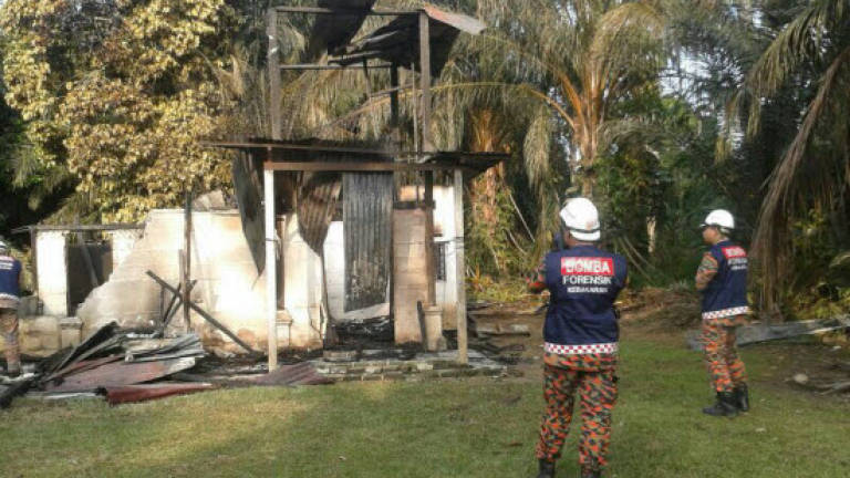 Semi-paralysed old man dies in Kampung Sungai Korok house fire