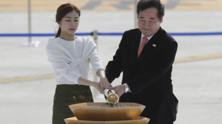 Flame arrives in S.Korea for 2018 Games