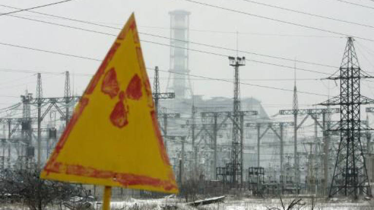 Ukraine, Belarus leaders visit Chernobyl to mark anniversary