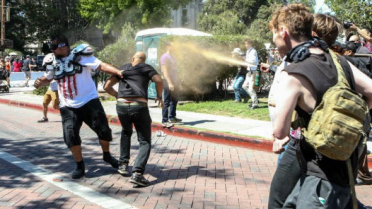 Violence breaks out at Berkeley political rally