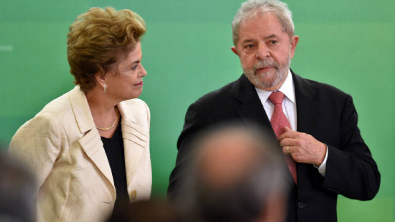 Brazil's ex-president Lula sworn in as Rousseff's chief of staff