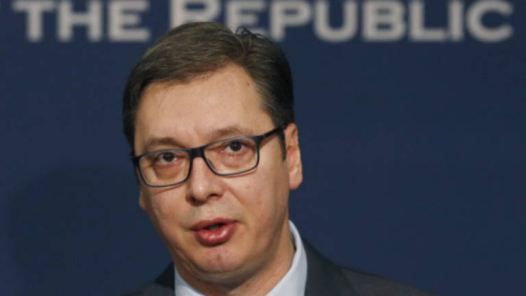 Three arrested after hitting Serbian president's car