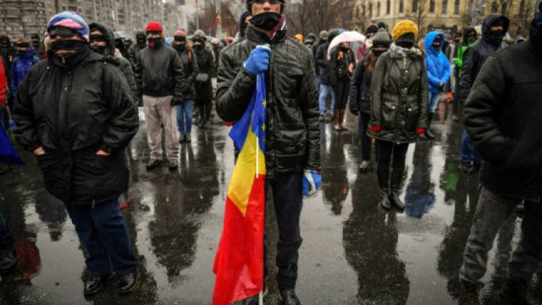 Romania's ruling left sinks own govt for second time in a year