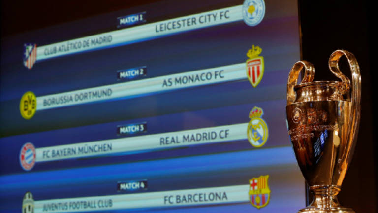 Holders Real draw Bayern; Juve v Barca in CL quarters