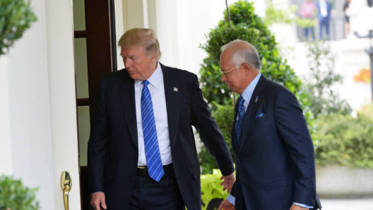 President Trump, PM Najib in talks at White House