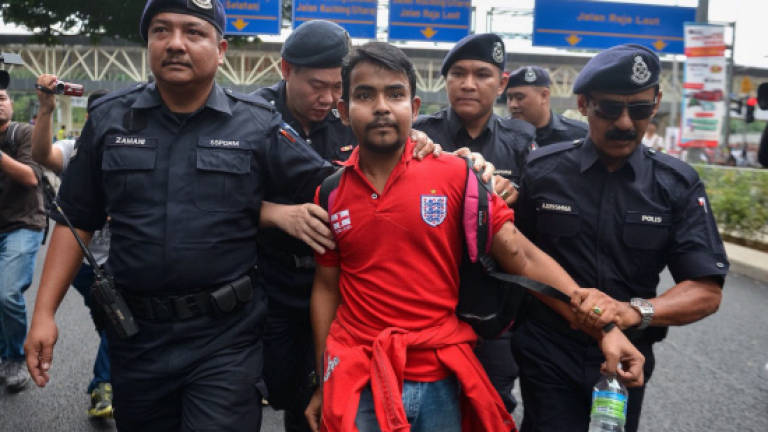 Unruly Red Shirt participant arrested