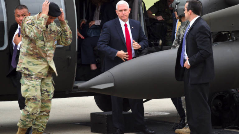 US VP Pence arrives near DMZ after failed N. Korea missile