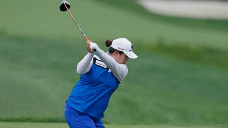 Feng gains clubhouse lead as Trump spotted at US Women's Open