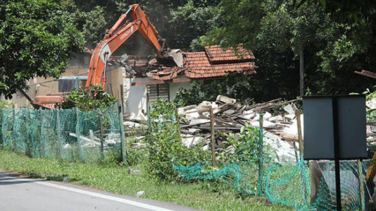 Scuffle breaks out after developers carry out demolition exercise